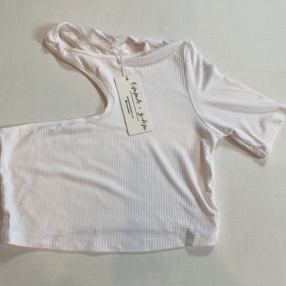LF one shoulder cut out tee - Picture 2 of 4